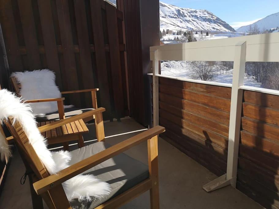 Au Pied Des Pistes Avec Parking Entierement Renove Appartement Huez Buitenkant foto