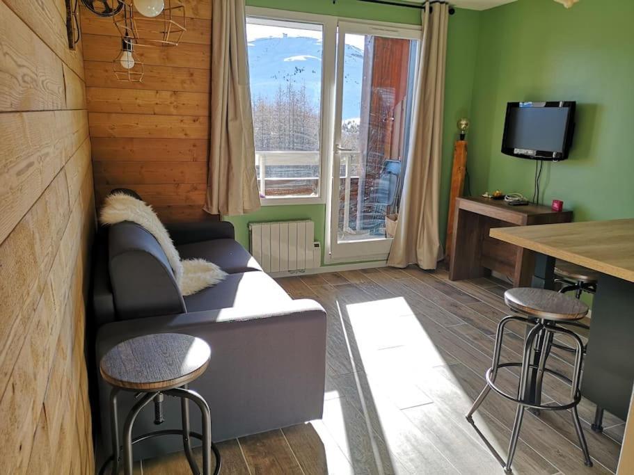 Au Pied Des Pistes Avec Parking Entierement Renove Appartement Huez Buitenkant foto
